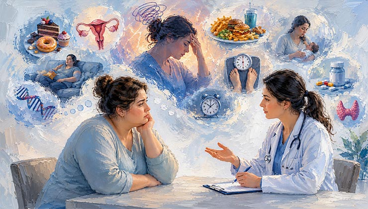 علت چاقی زنان – 10 دلیل افزایش وزن در زنان