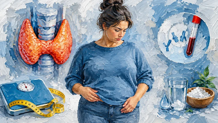 آیا کم کاری تیروئید باعث چاقی می‌شود؟