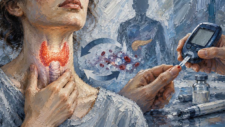 کم‌ کاری تیروئید بر بیماری دیابت چه تاثیری می‌گذارد؟