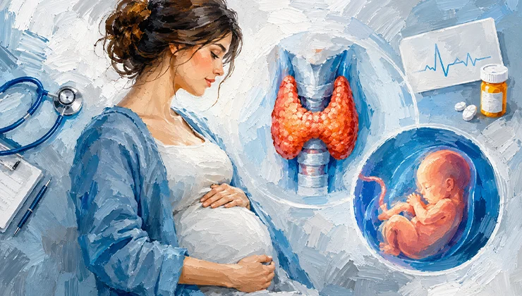 پرکاری تیروئید در بارداری؛ علائم، خطرات و روش های درمان